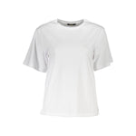 Cavalli Class White Cotton Women T-Shirt CA-38198-XS