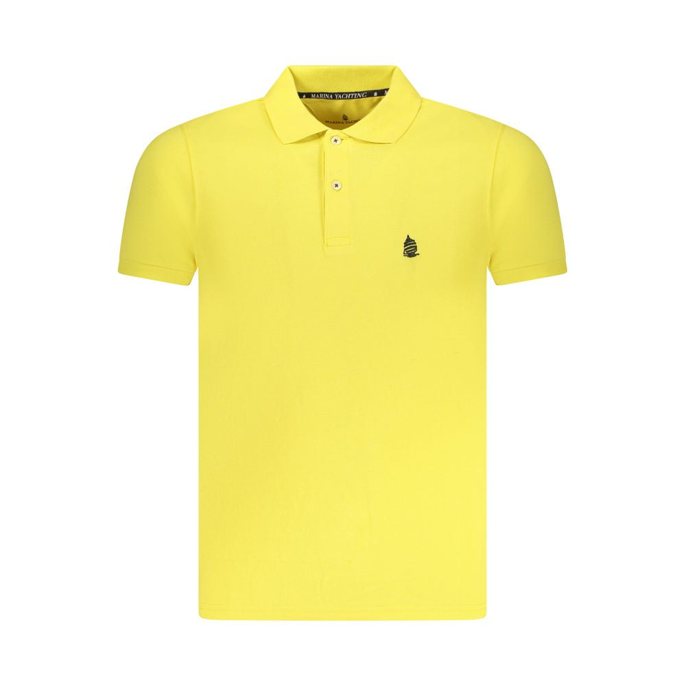 Marina Yachting Yellow Cotton Men Polo Shirt MA-38418-XXL