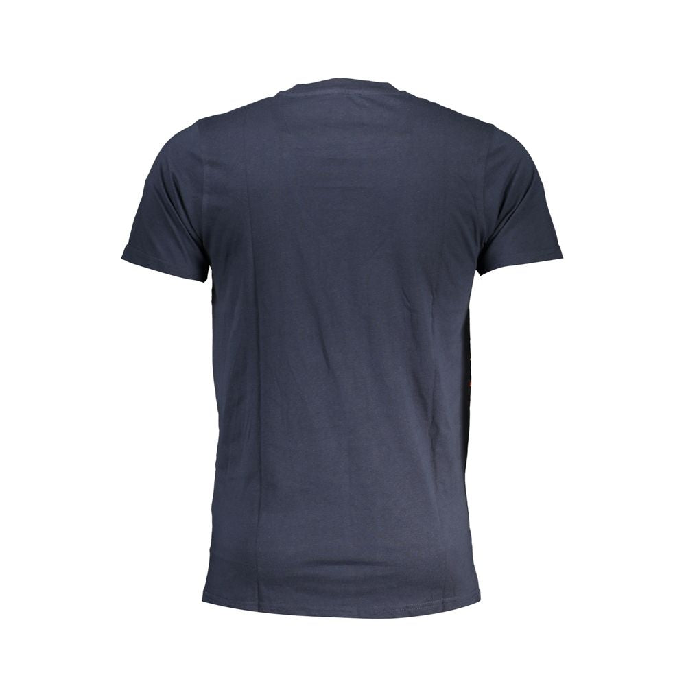 Cavalli Class Blue Cotton T-Shirt CA-28567-L