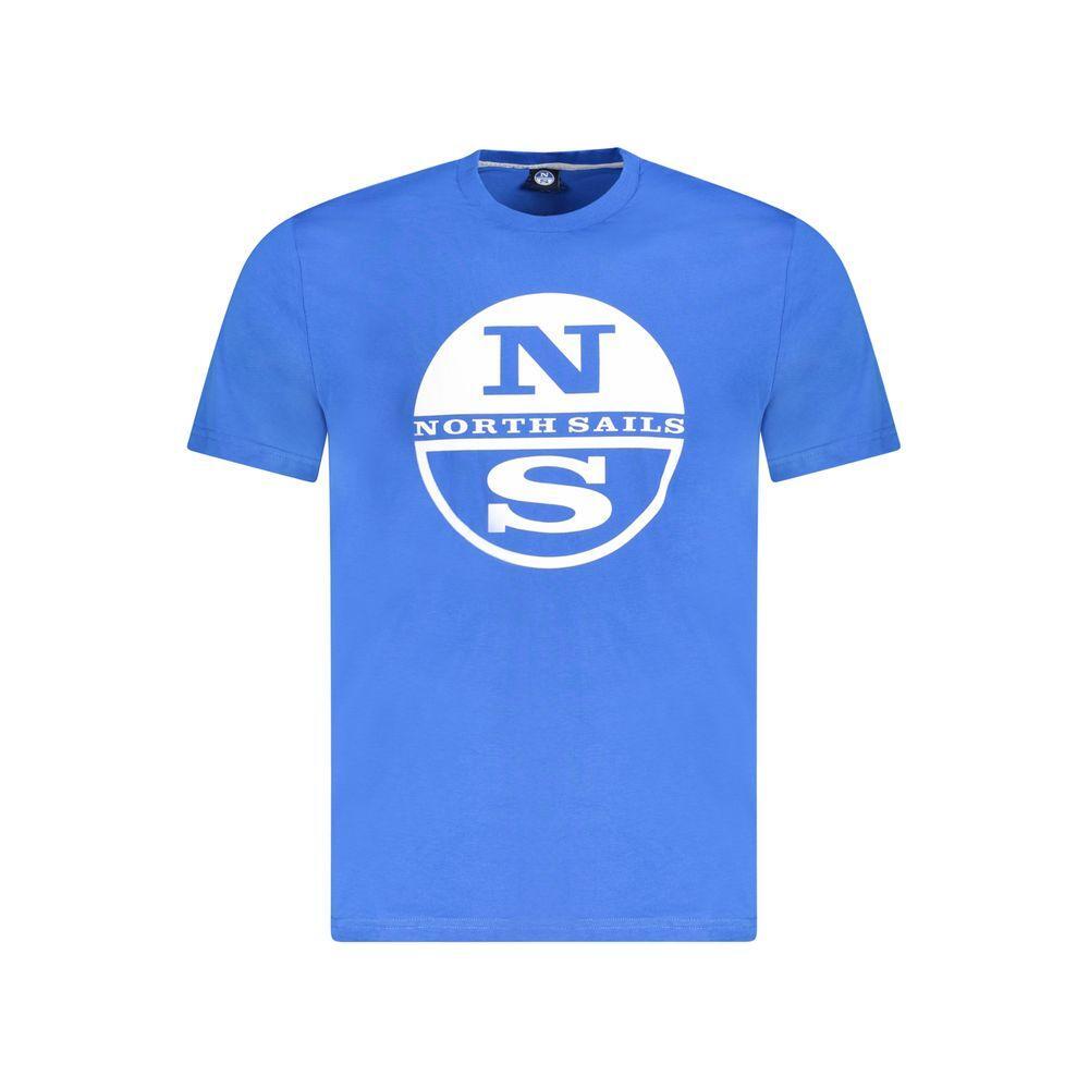 North Sails Blue Cotton Men T-Shirt NO-33990-S