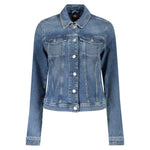 Tommy Hilfiger Blue Cotton Women Jacket TO-36612-M