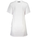 Cavalli Class White Cotton Women Dress CA-38079-XS