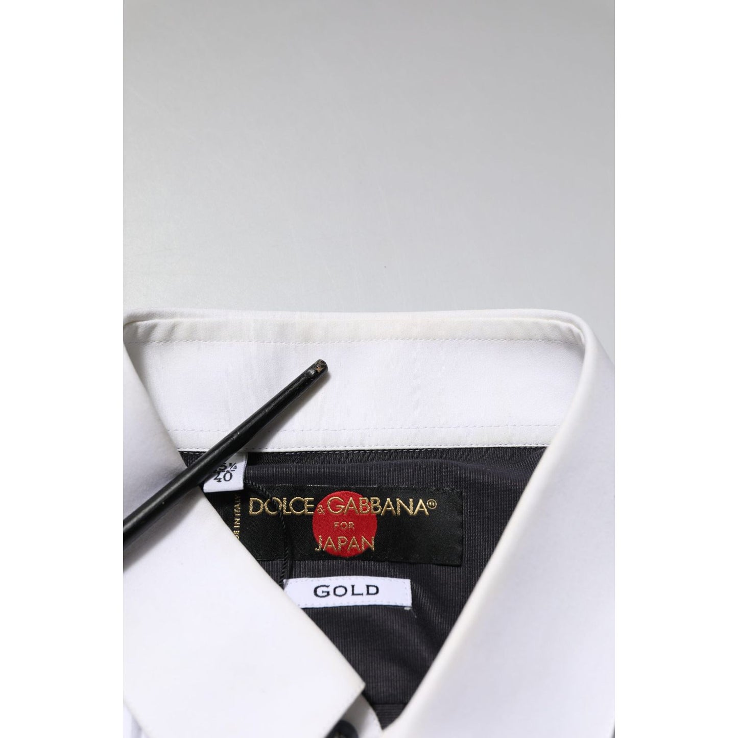 Dolce & Gabbana Black White GOLD Long Sleeves Formal Shirt TSH906760-40