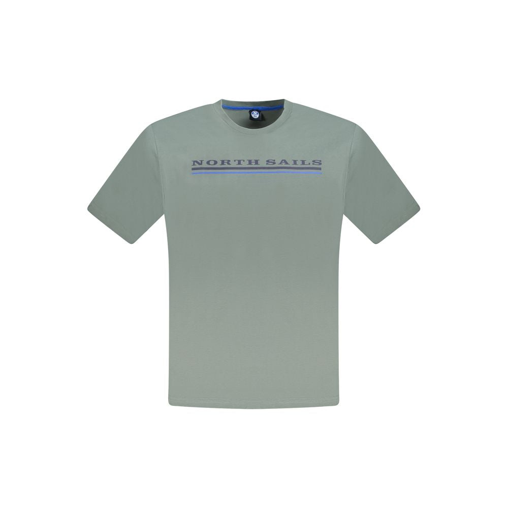 North Sails Green Cotton Men T-Shirt NO-33752-S