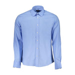 North Sails Light Blue Cotton Men Shirt NO-29725-S