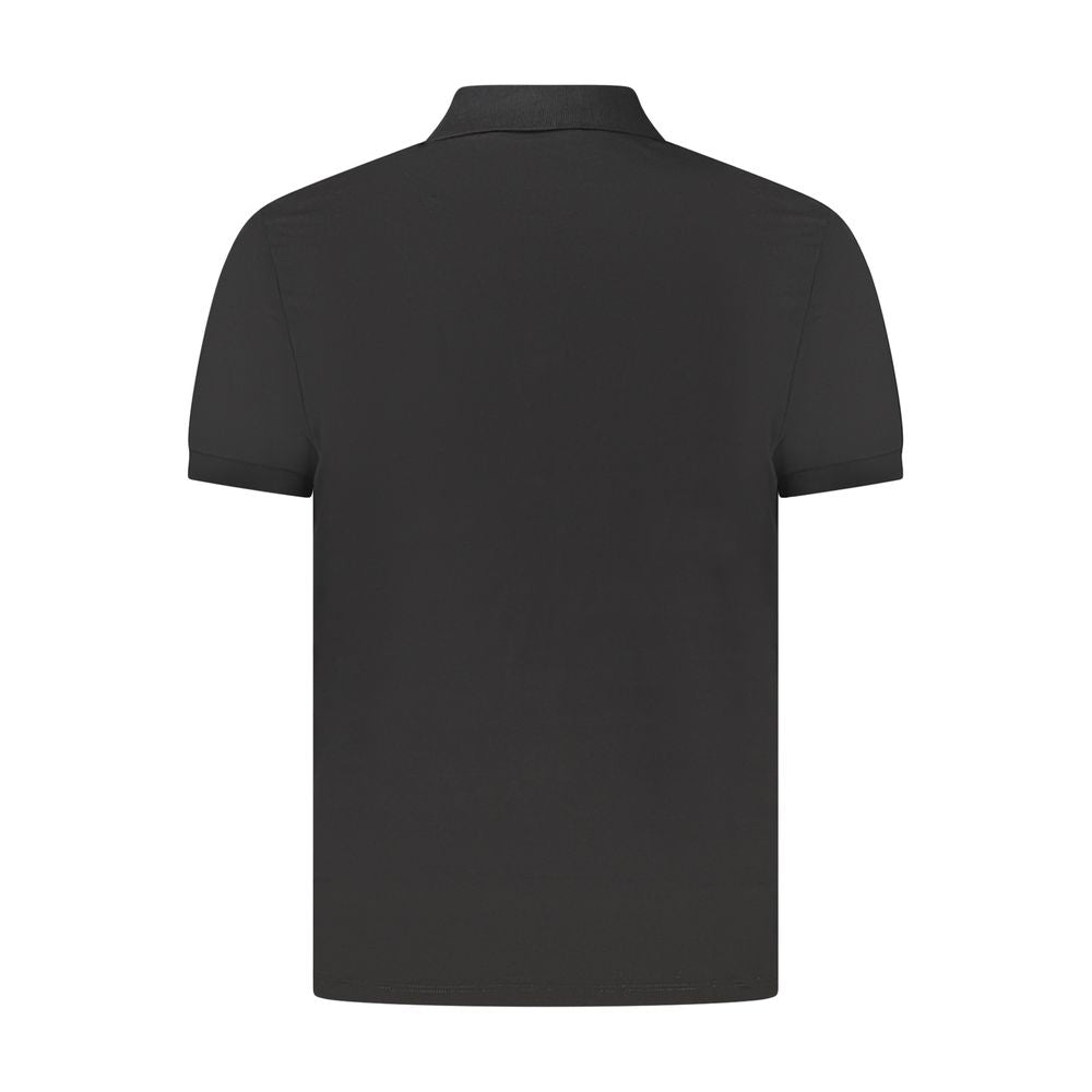 Calvin Klein Black Cotton Men Polo Shirt CA-34967-S