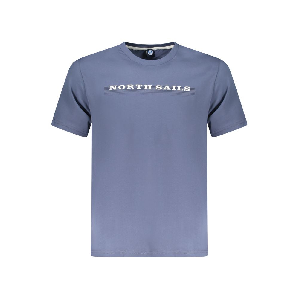 North Sails Blue Cotton Men T-Shirt NO-35049-S