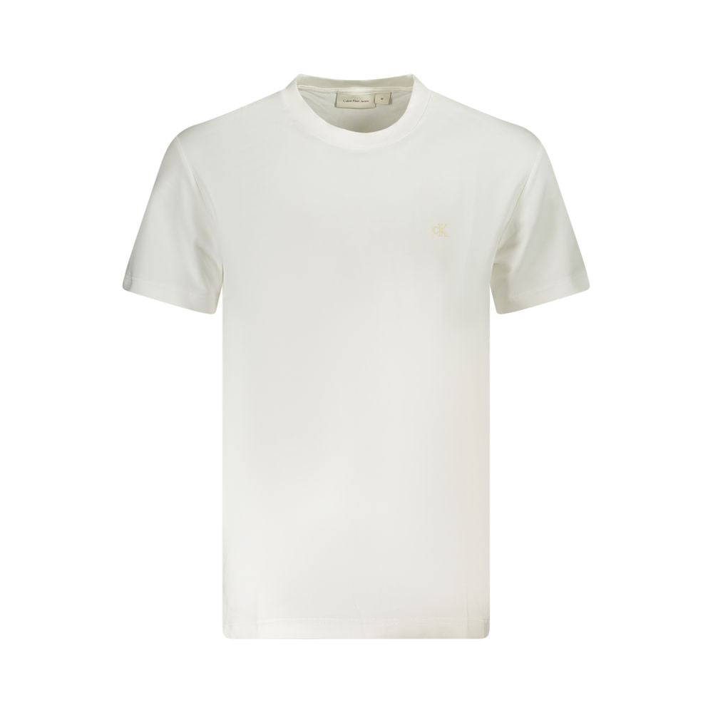 Calvin Klein White Cotton Men T-Shirt CA-36272-XL