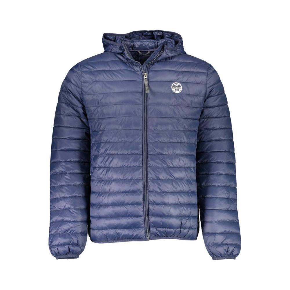 North Sails Blue Polyamide Men Jacket NO-37211-L
