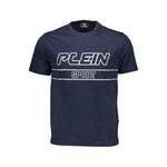 Plein Sport Blue Cotton Men T-Shirt PL-37277-S