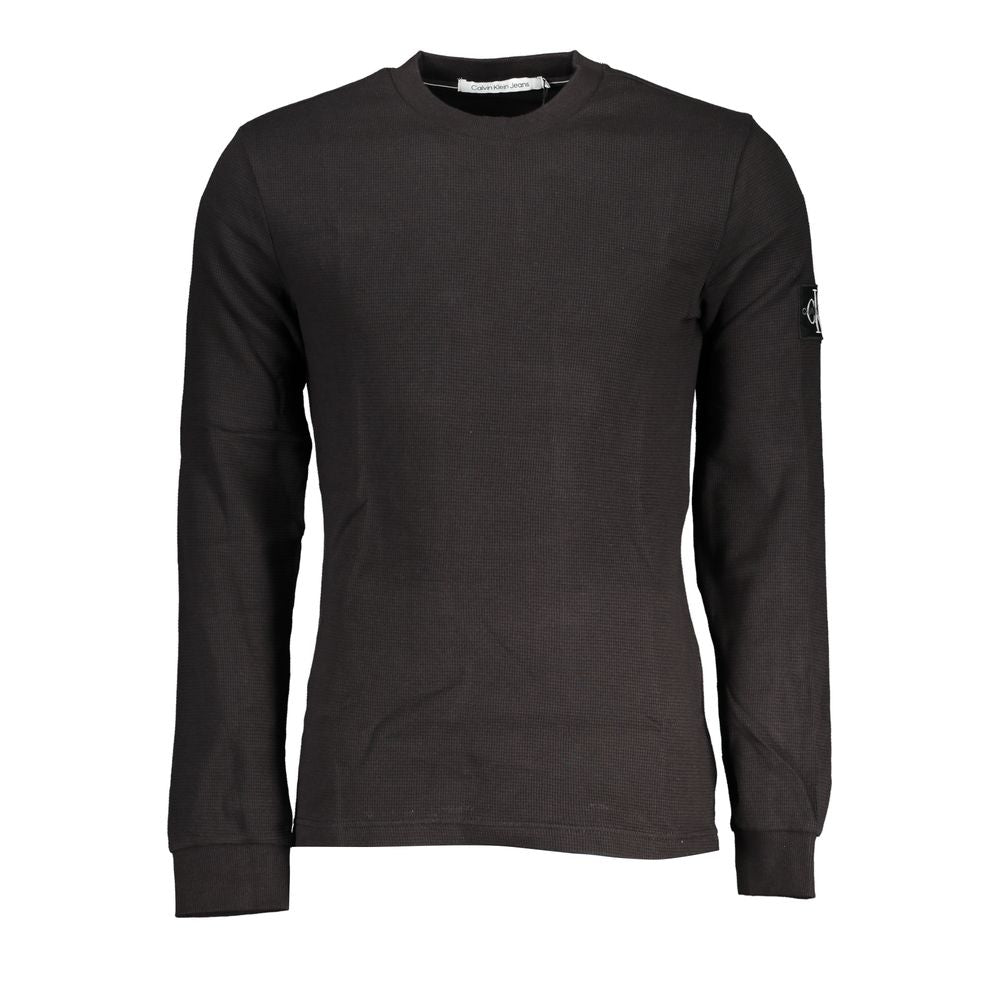 Calvin Klein Black Cotton Men Sweater CA-37814-XL