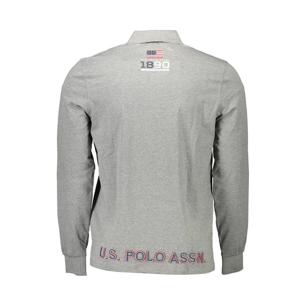 U.S. POLO ASSN. Gray Cotton Men Polo Shirt US-9218-XXL