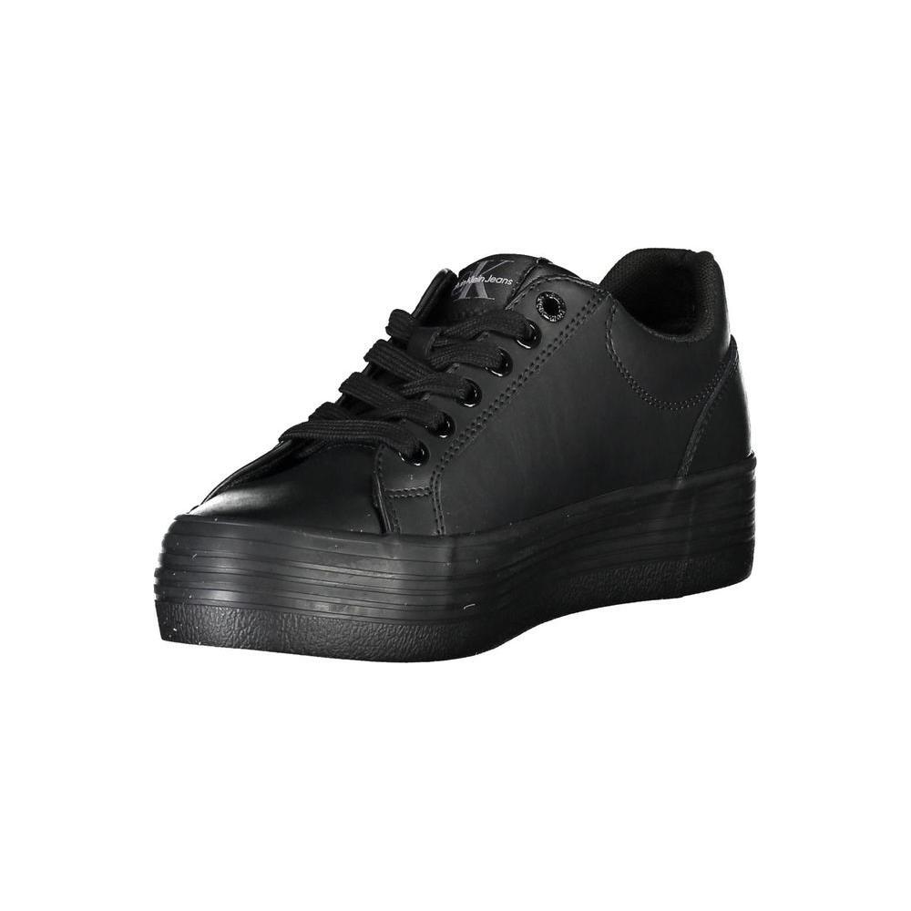 Calvin Klein Black Leather Women Sneaker CA-21733-EU38/US8