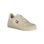 Tommy Hilfiger Beige Leather Men Sneaker TO-35336-EU40/US7