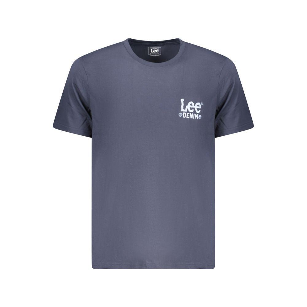 Lee Blue Cotton Men T-Shirt LE-35367-M
