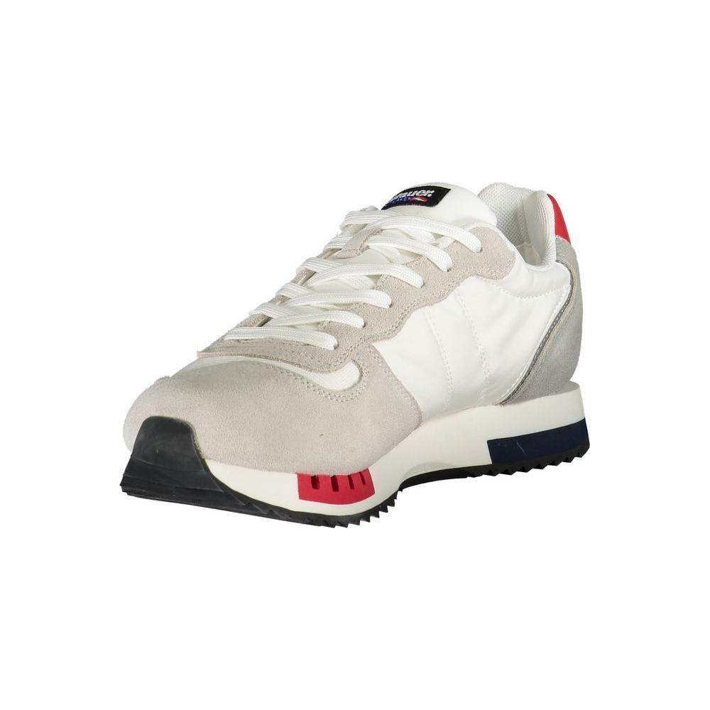 Blauer White Polyethylene Men Sneaker BL-35538-EU43/US10