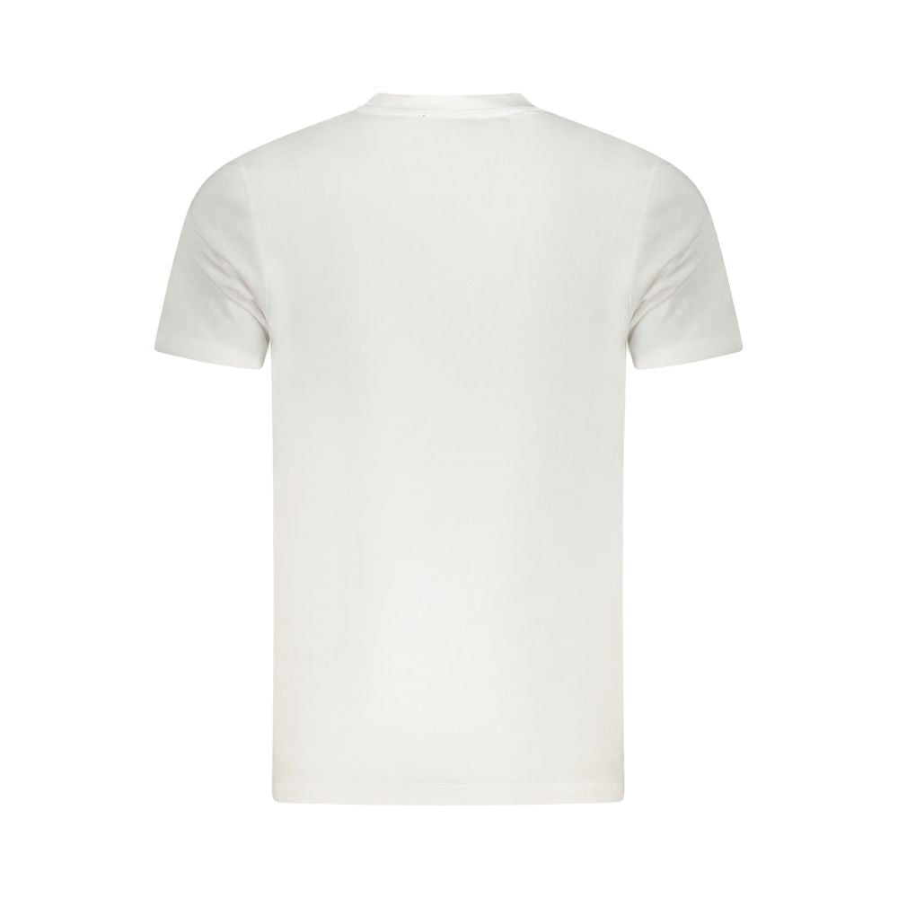 Cavalli Class White Cotton Men's T-Shirt CA-36671-XXL