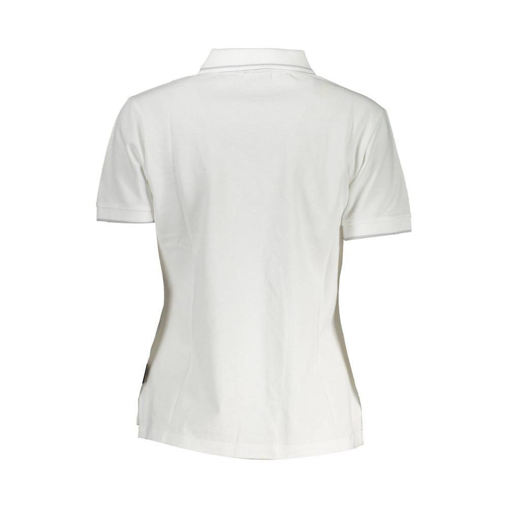 Napapijri White Cotton Women Polo Shirt NA-37014-S