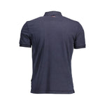 Napapijri Blue Cotton Men Polo Shirt NA-37817-S