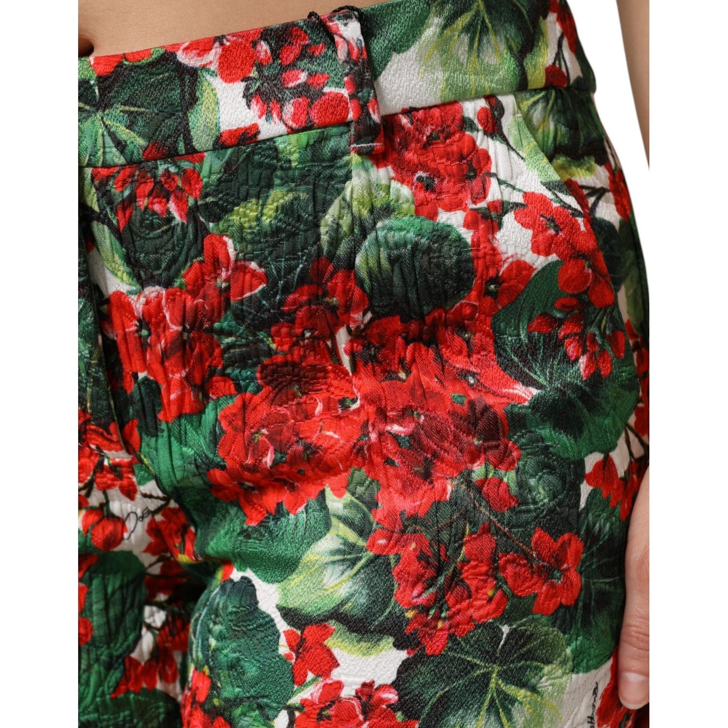 Dolce & Gabbana Multicolor Floral Print Cropped Pants PAN76510-44