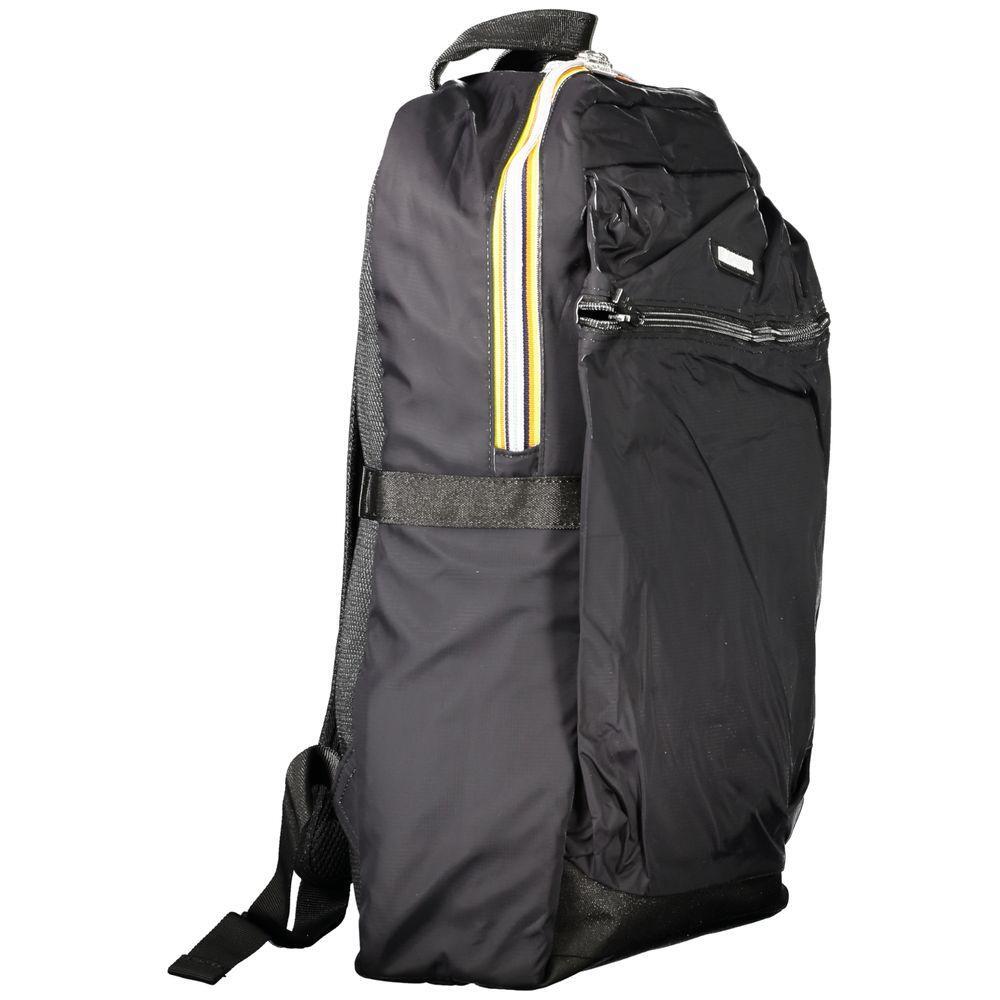 K-WAY Black Polyamide Men Backpack KW-33578-FBB-399