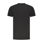 Cavalli Class Black Cotton Men T-Shirt CA-36688-XXL