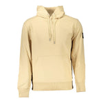 Calvin Klein Beige Brushed Cotton Hoodie with Central Pocket CA-27224-S
