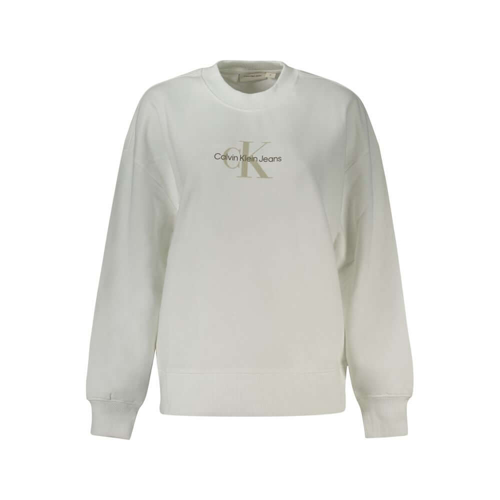 Calvin Klein White Cotton Women Sweater CA-33063-XS