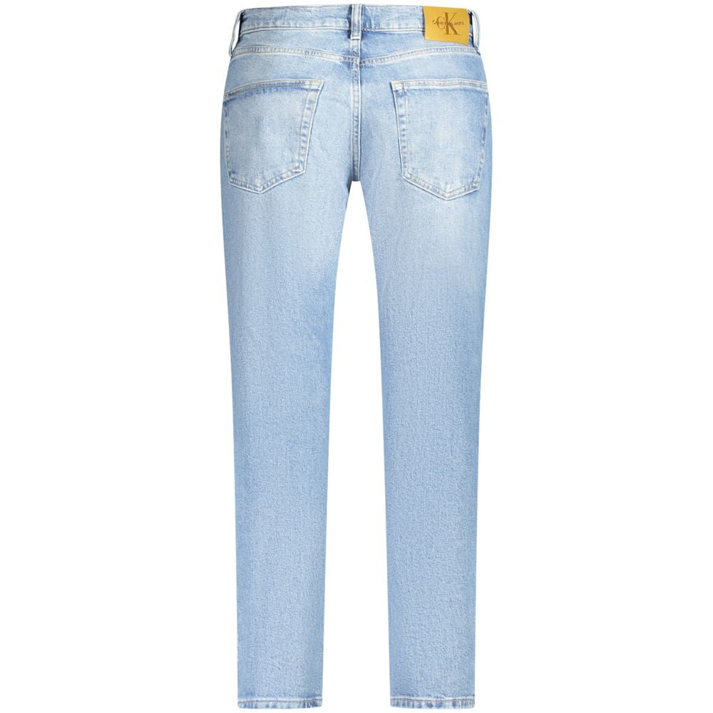 Calvin Klein Light Blue Cotton Men Jeans CA-35634-W29