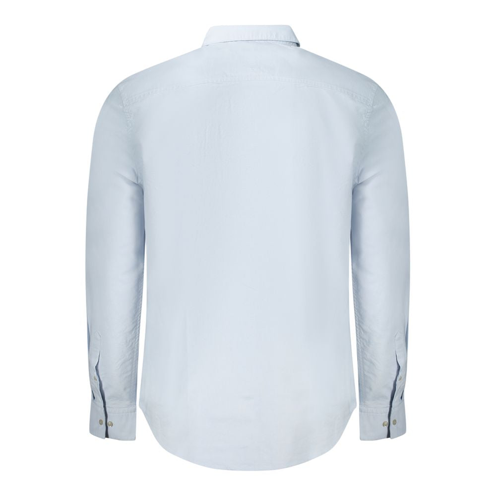 Calvin Klein Light Blue Cotton Men Shirt CA-36012-S