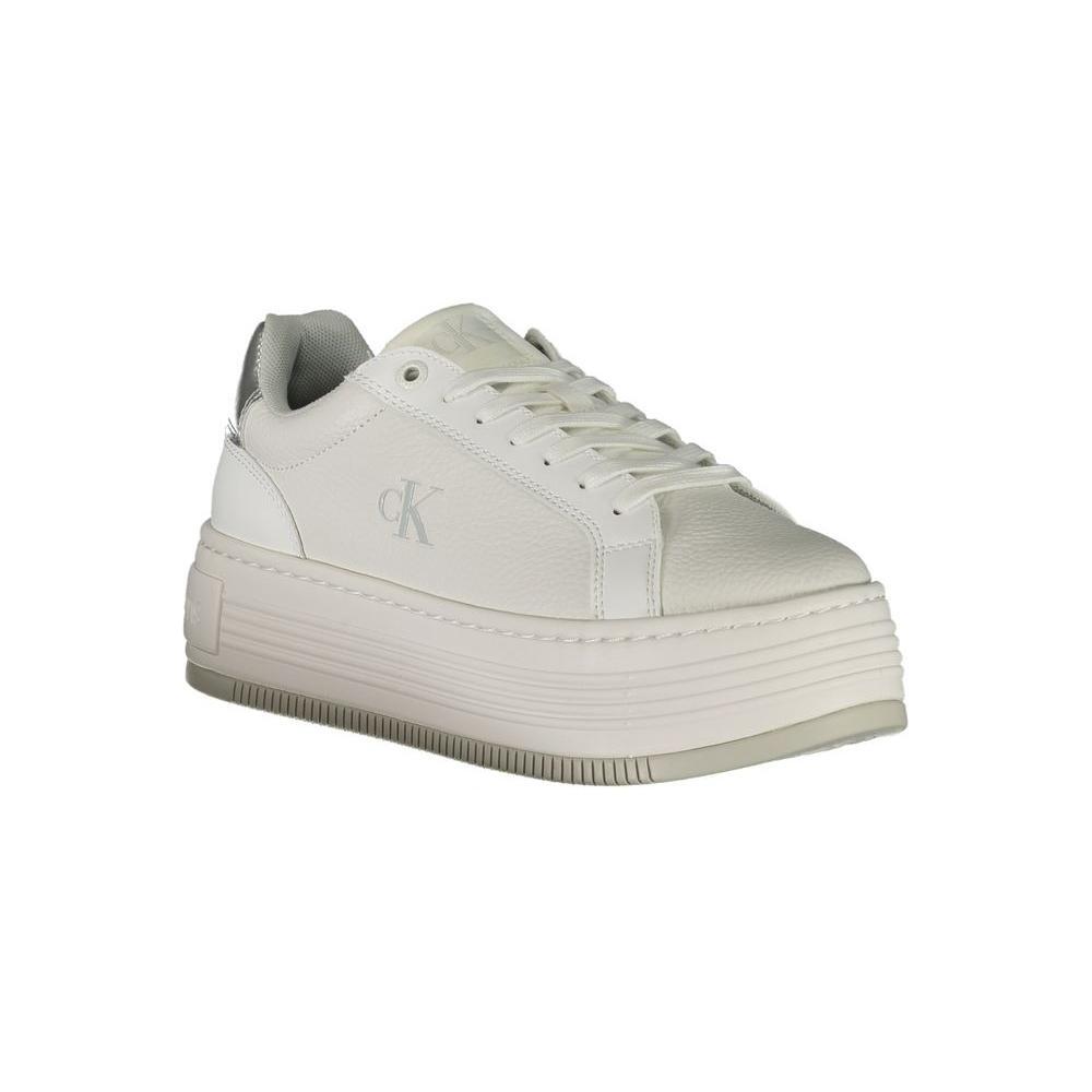Calvin Klein White Leather Women Sneaker CA-36777-EU37/US7