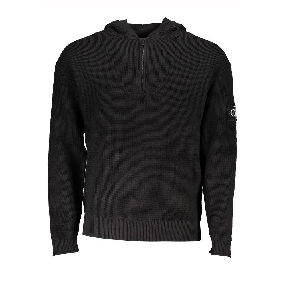Calvin Klein Sleek Cotton Hooded Sweater with Logo Detail CA-24850-S