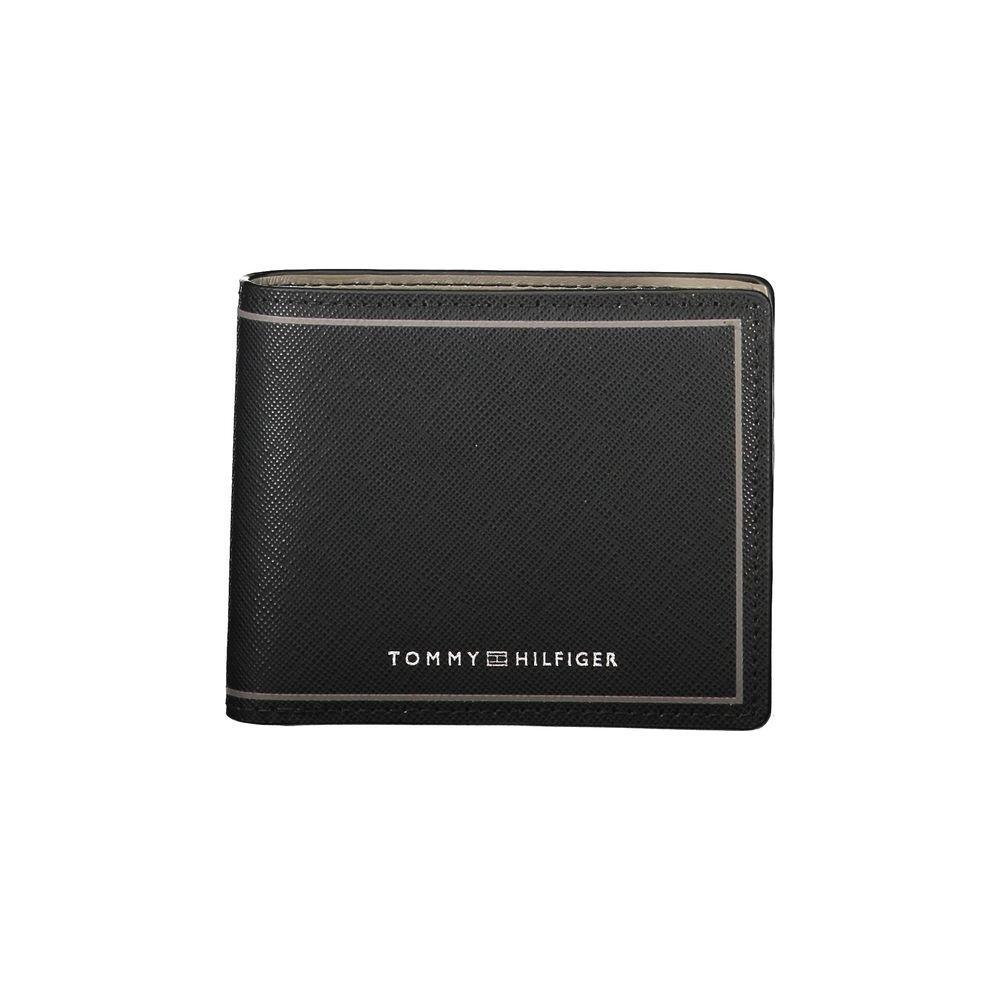 Tommy Hilfiger Black Leather Double Card Wallet TO-27167