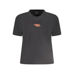 Calvin Klein Black Cotton Women T-Shirt CA-38297-L