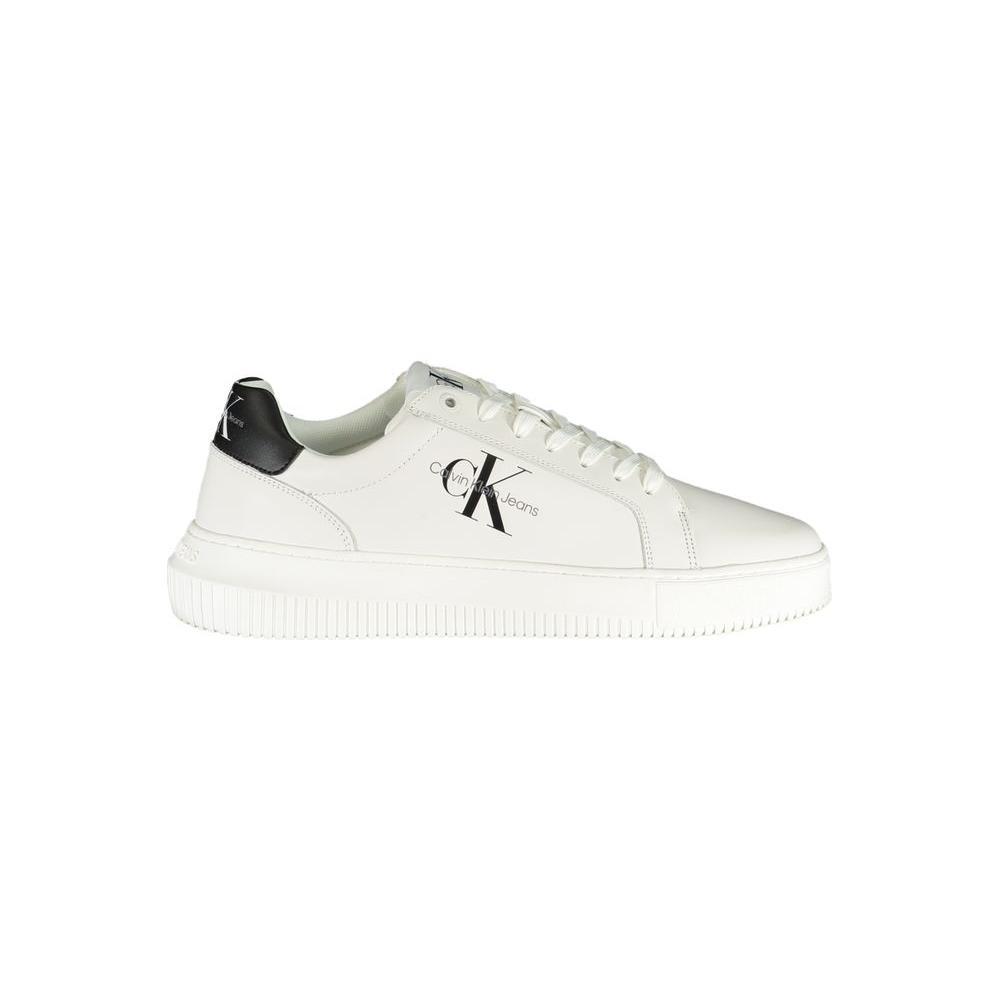 Calvin Klein Sophisticated White Lace-Up Sneakers CA-25008-EU40/US7