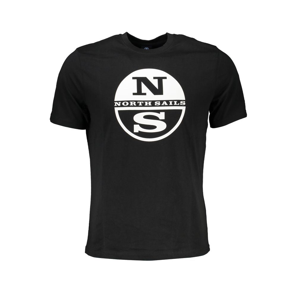 North Sails Black Cotton T-Shirt NO-27254-M
