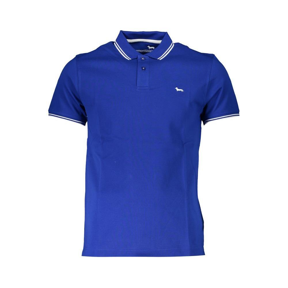 Harmont & Blaine Sleek Short Sleeved Contrast Polo HA-28220-S