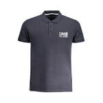 Cavalli Class Blue Cotton Polo Shirt CA-30271-M
