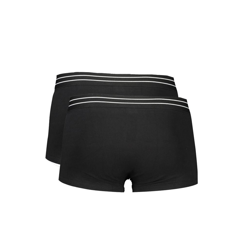 Cavalli Class Black Cotton Men Boxer CA-32611-S