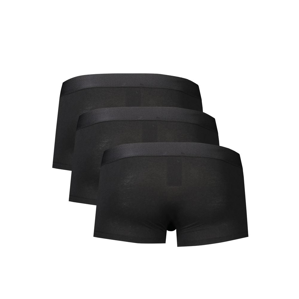 Bikkembergs Black Polyester Men Boxer Underwear BI-34114-M