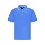 North Sails Blue Cotton Men Polo Shirt NO-35021-S