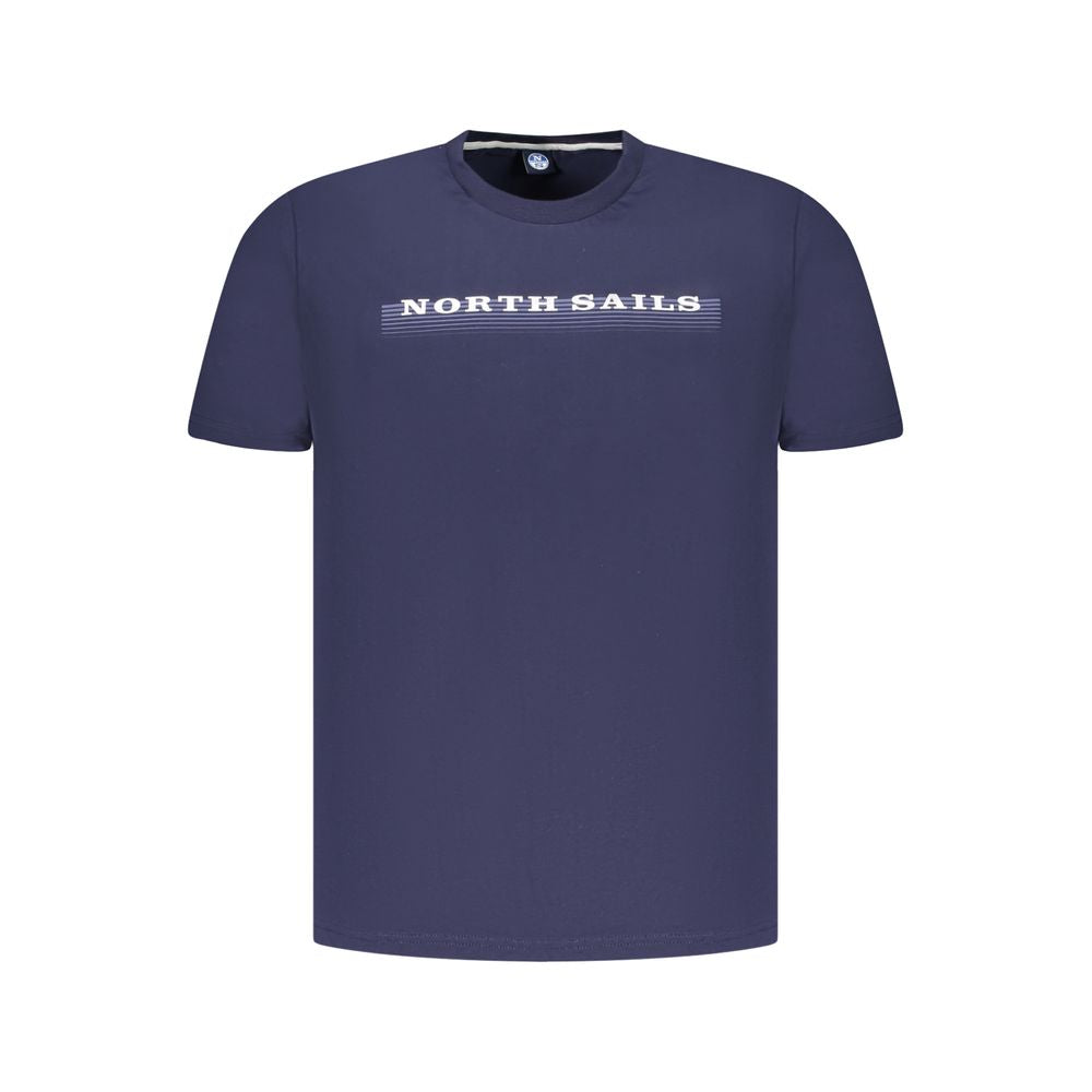 North Sails Blue Cotton Men T-Shirt NO-35044-S