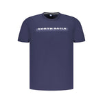 North Sails Blue Cotton Men T-Shirt NO-35044-S