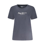 Pepe Jeans Blue Cotton Women T-Shirt PE-35280-XS