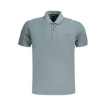 Napapijri Brown Cotton Men Polo Shirt NA-35714-S