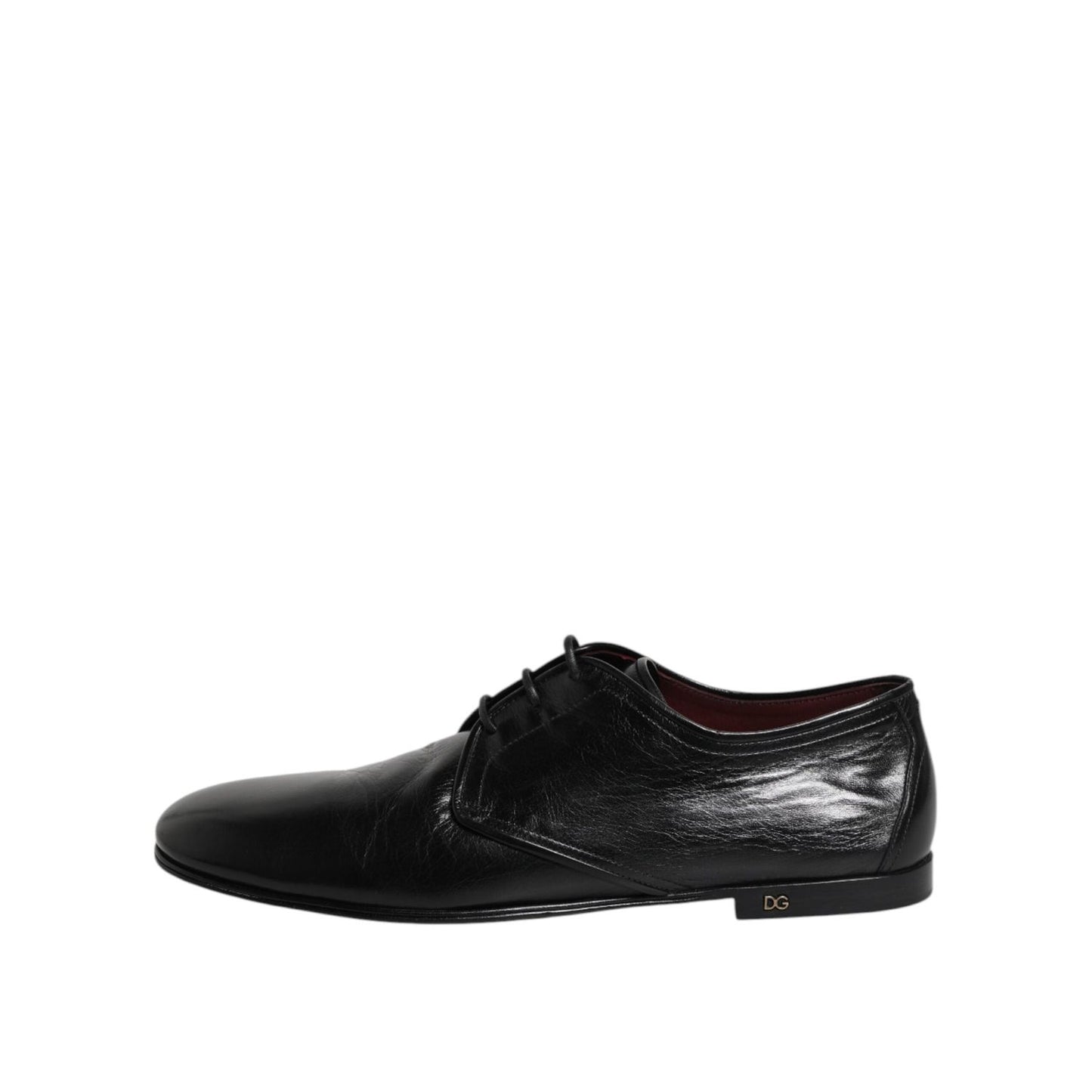 Dolce & Gabbana Black Leather Lace Up Derby Dress Formal Shoes MV7319-43