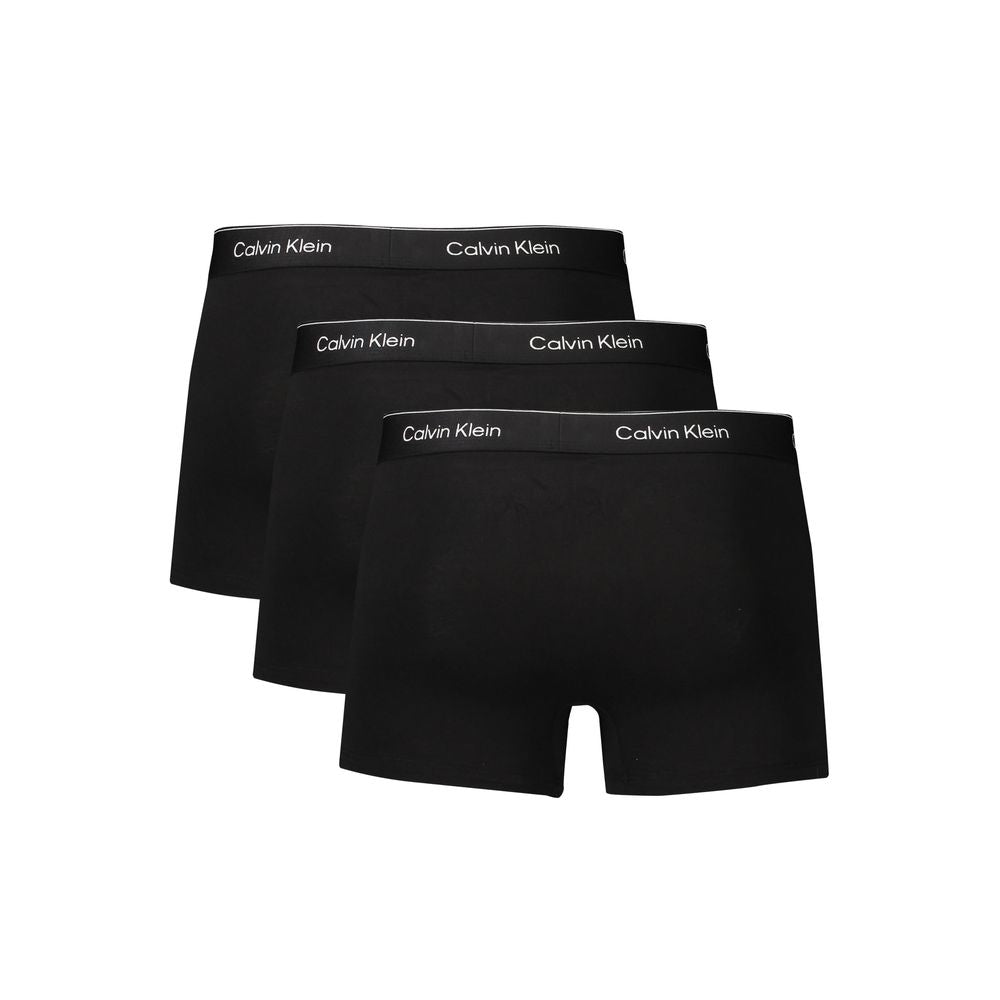 Calvin Klein Black Cotton Men Underwear CA-36061-S