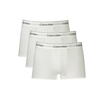 Calvin Klein White Cotton Men Boxer CA-36062-S