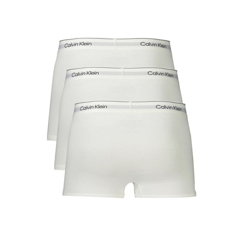 Calvin Klein White Cotton Men Boxer CA-36062-S