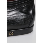 Dolce & Gabbana Black Leather Lace Up Derby Dress Formal Shoes MV7319-43